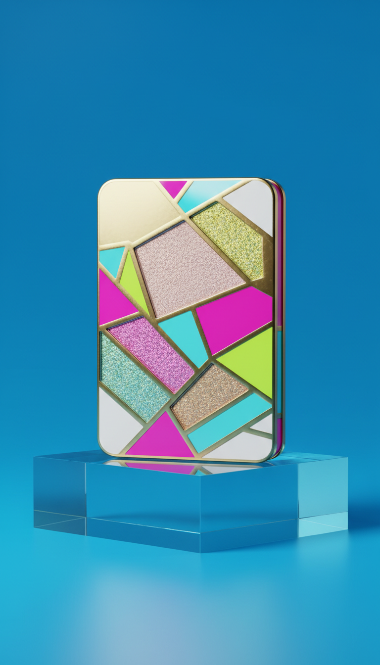 Neon Escape paleta de sombras holográfica